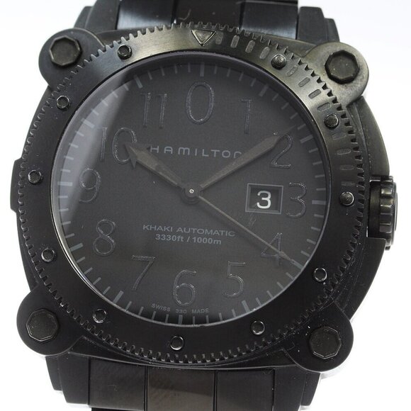 HAMILTON Khaki Below Zero H785850 Date black Dial Automatic Men's Watch_866256 - Picture 1 of 11